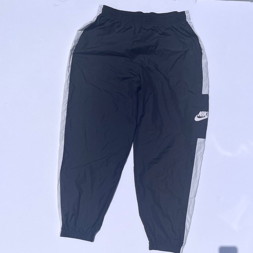 Nike Black and White Relaxed Fit Joggers